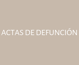 Actas de Defunción