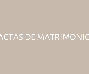 Actas de Matrimonio